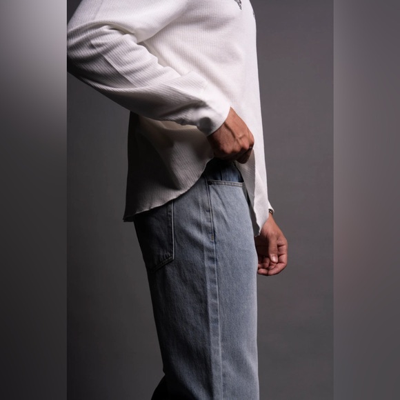 WOLF CHOPPER CAMPBELL DENIM JEANS IN LIGHT WASH - Picture 10 of 11